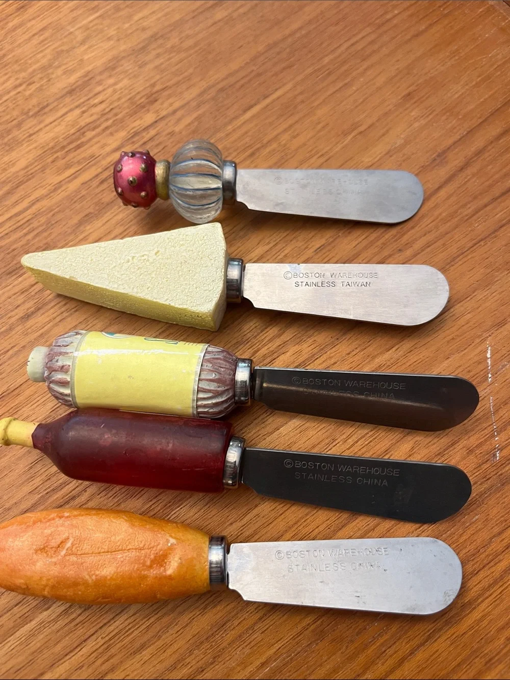 Knobler Stainless Steel Cheese Spreaders